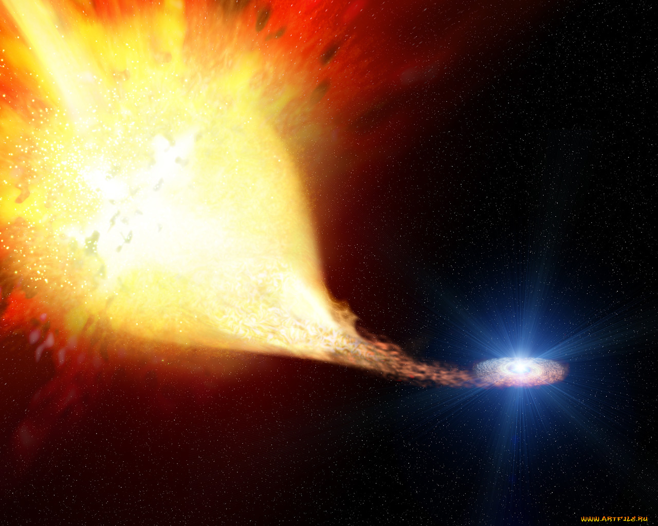 космос, галактики, туманности