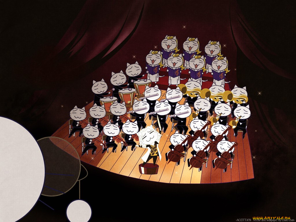 аниме, black, cat