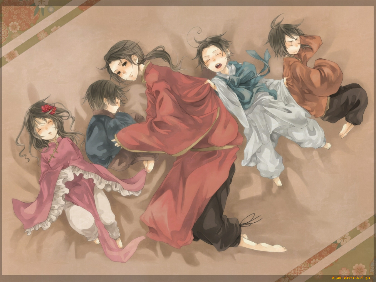 аниме, hetalia, axis, powers