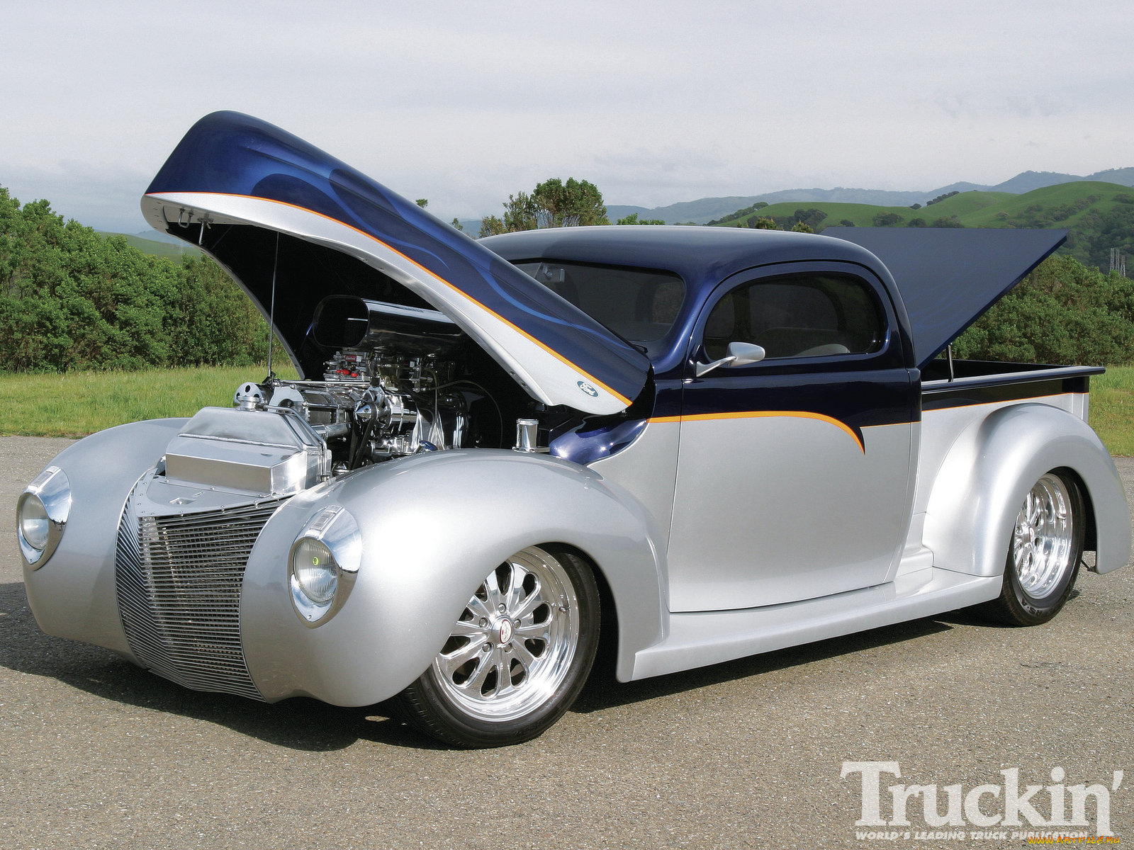 1940, ford, half, ton, pickup, blown, 2b, wild, автомобили, custom, pick, up