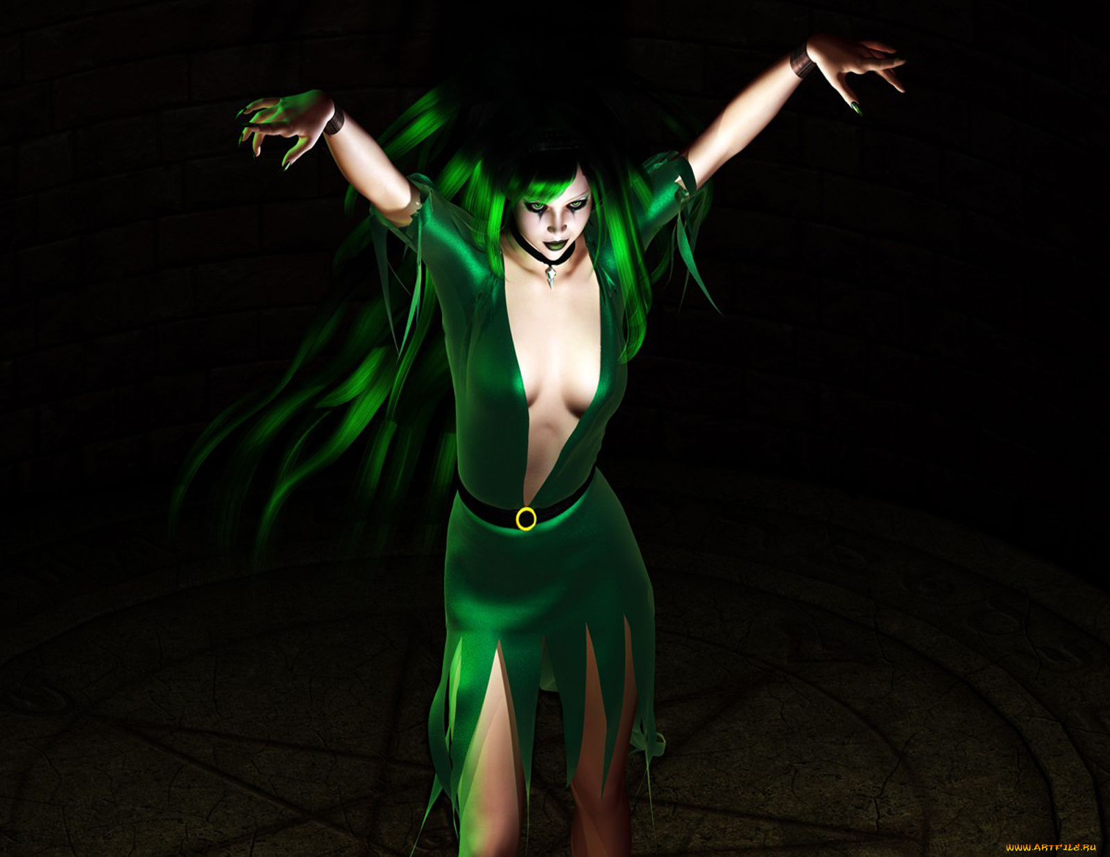 3д, графика, people, люди, фон, платье, девушка