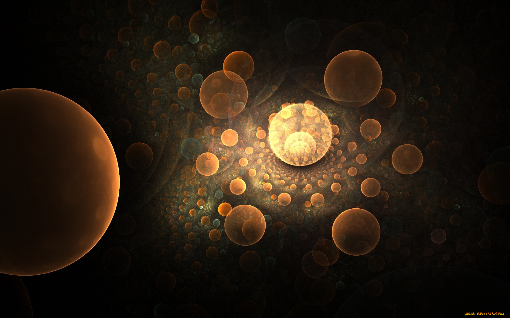 3д, графика, fractal, фракталы, тёмный