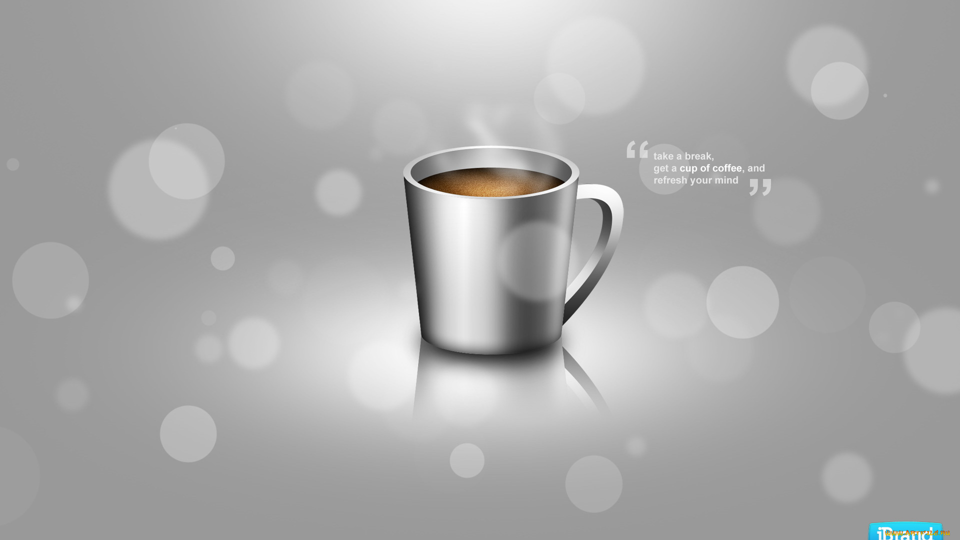 3д, графика, другое, чашка, кофе, серый