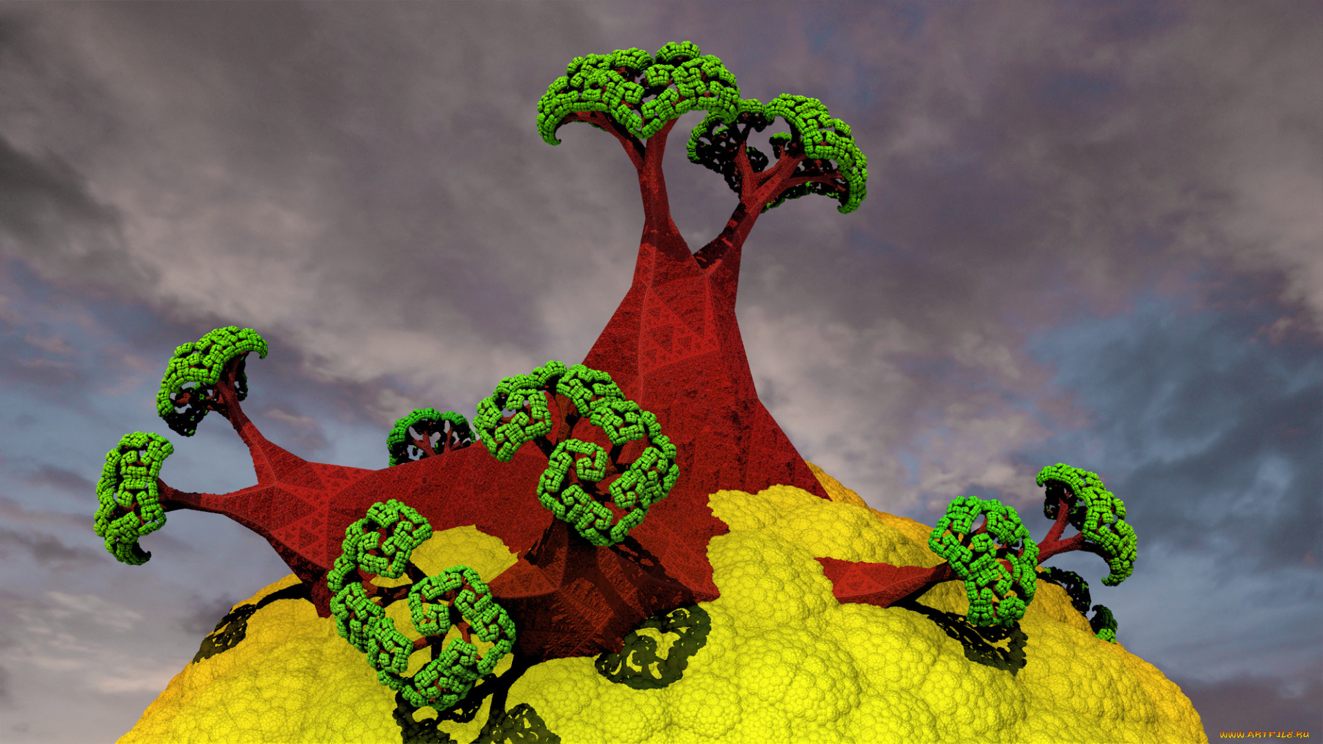 3д, графика, fractal, фракталы, узор