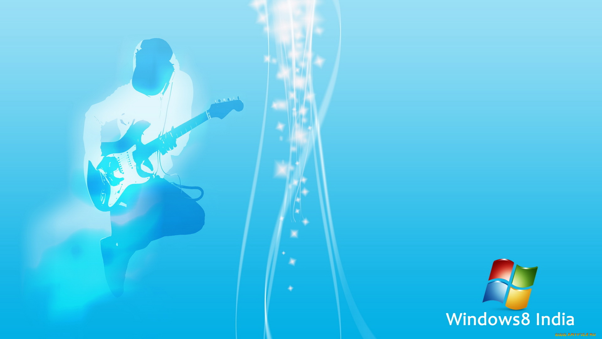 компьютеры, windows, гитара, музыкант, 8
