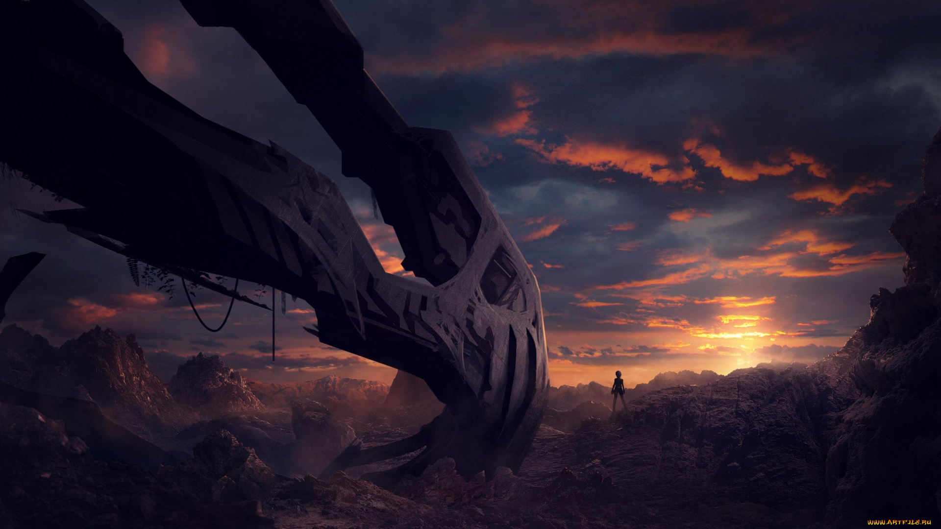 simon, weaner, фэнтези, иные, миры, времена, закат