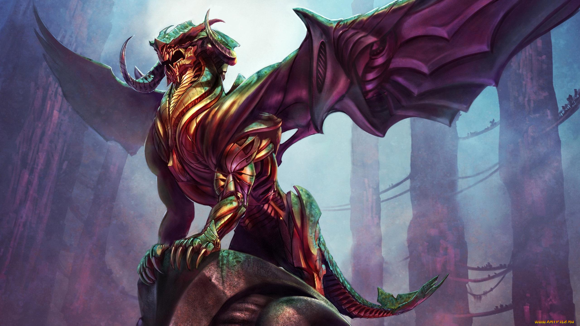 steve, argyle, фэнтези, демоны, чудовище