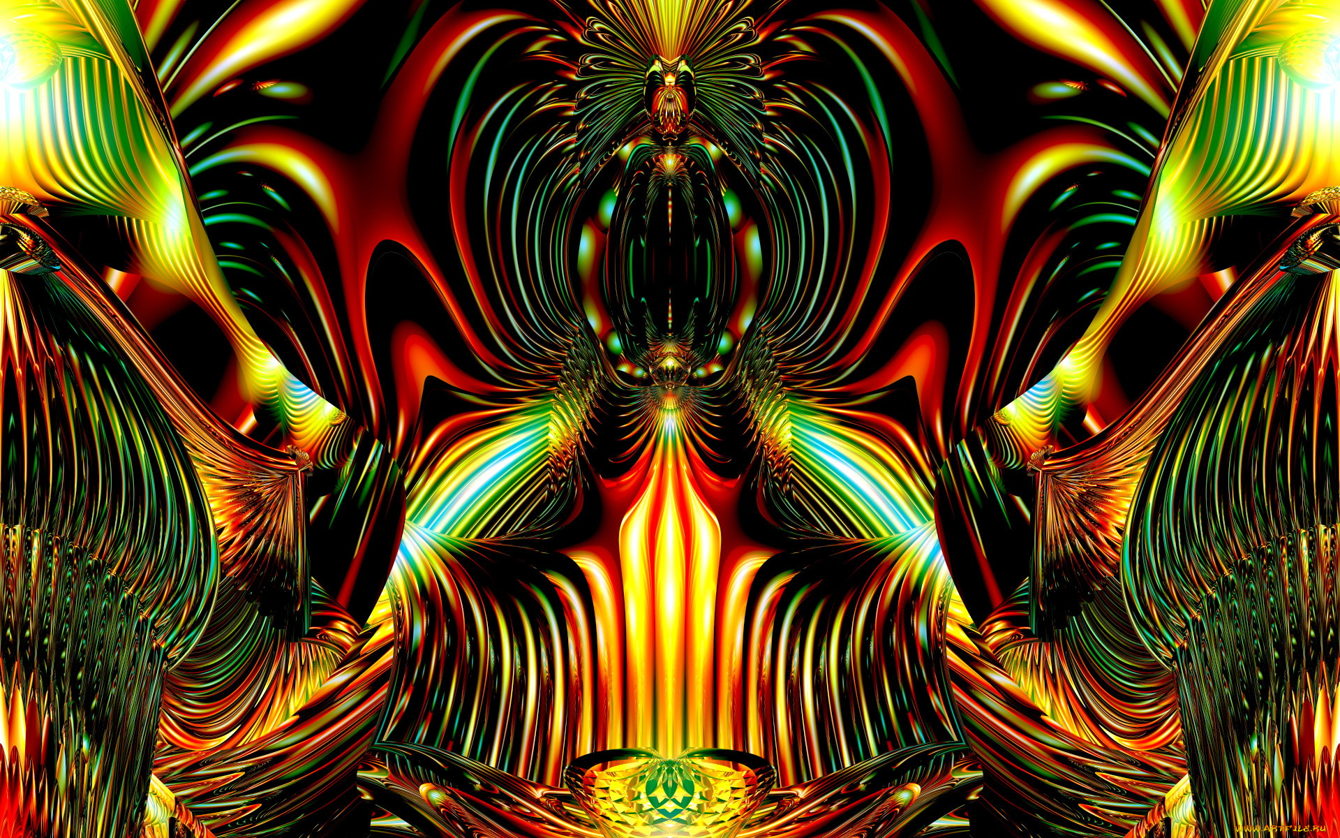 3д, графика, fractal, фракталы, цвета, абстракция