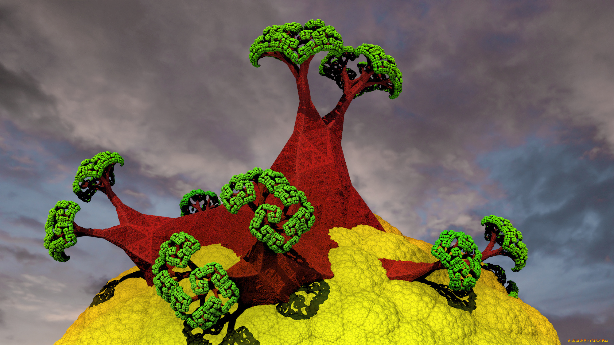 3д, графика, fractal, фракталы, узор