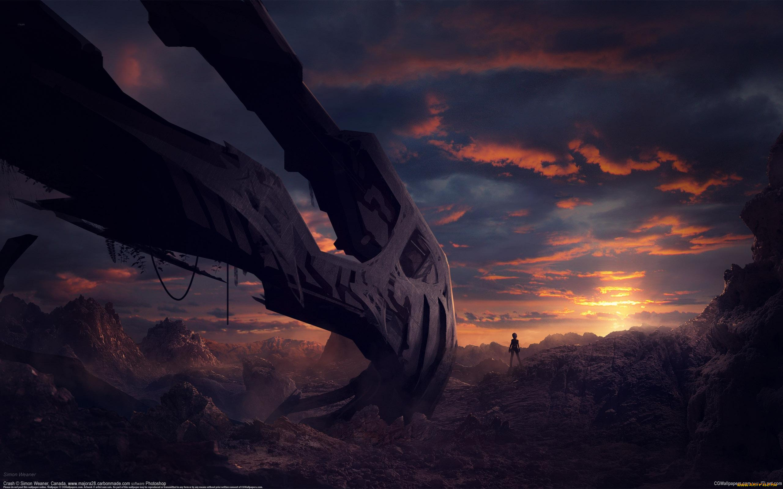 simon, weaner, фэнтези, иные, миры, времена, закат