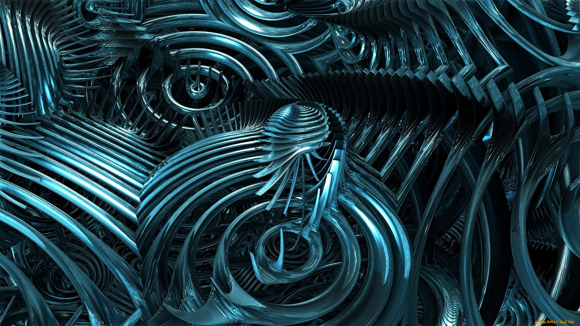 3д, графика, fractal, фракталы, узор, фон