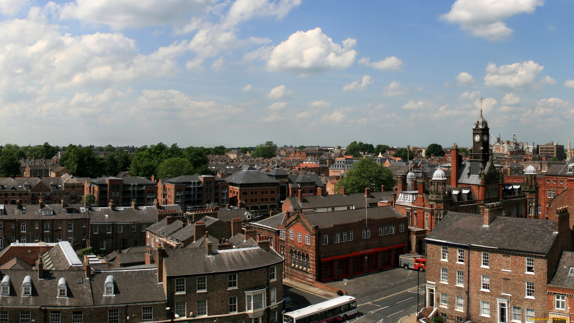 йорк, англия, города, панорамы