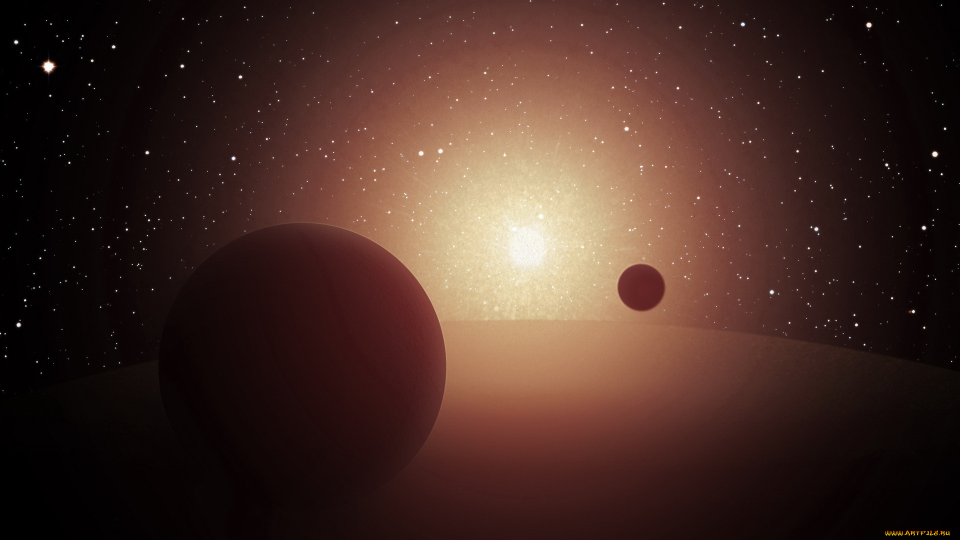 космос, арт, планеты