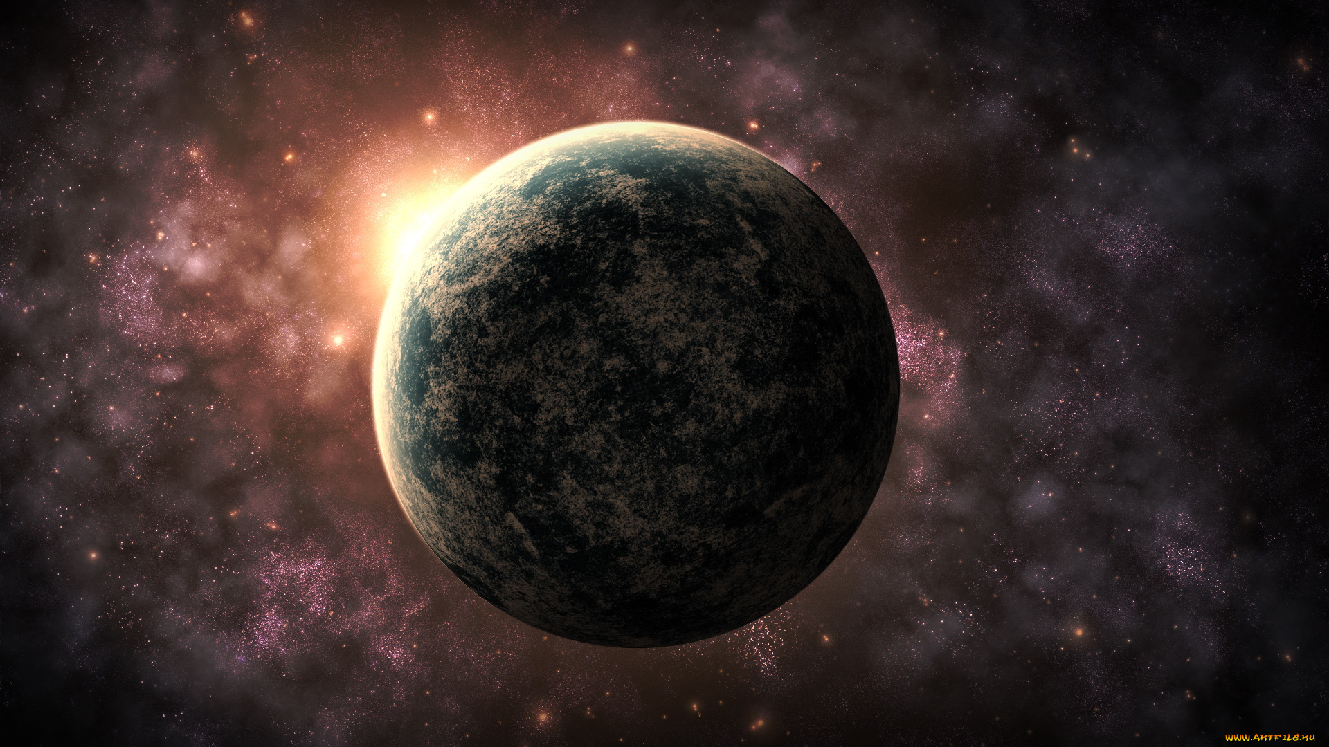 космос, арт, вселенная, планеты