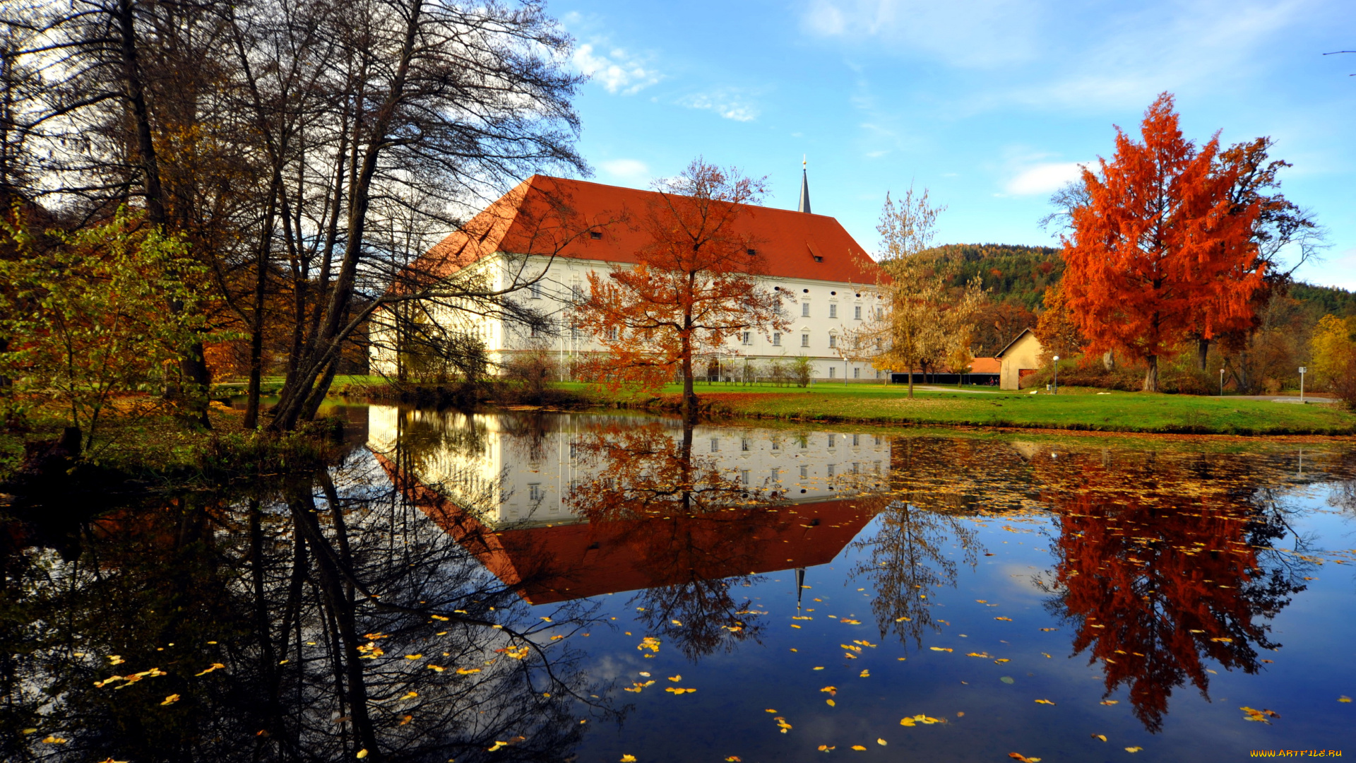 monastery, viktring, klagenfurt, austria, города, католические, соборы, костелы, аббатства, монастырь