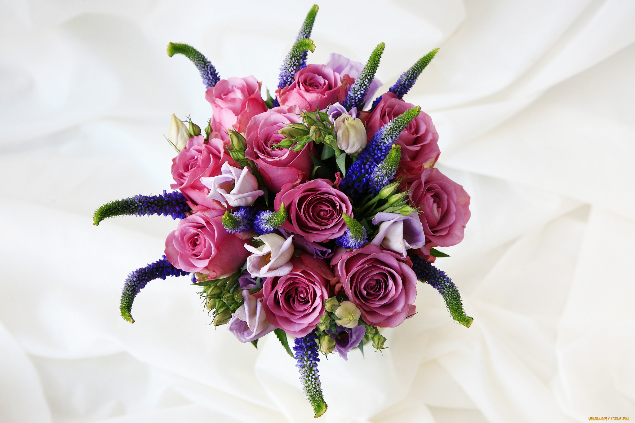 цветы, букеты, композиции, розы, эустомы