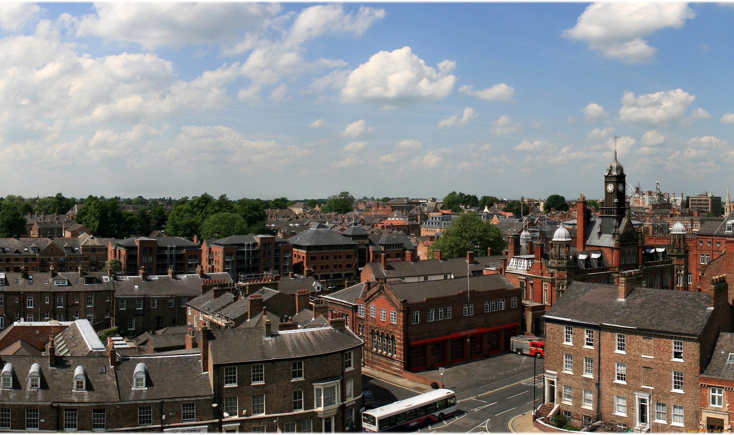 йорк, англия, города, панорамы