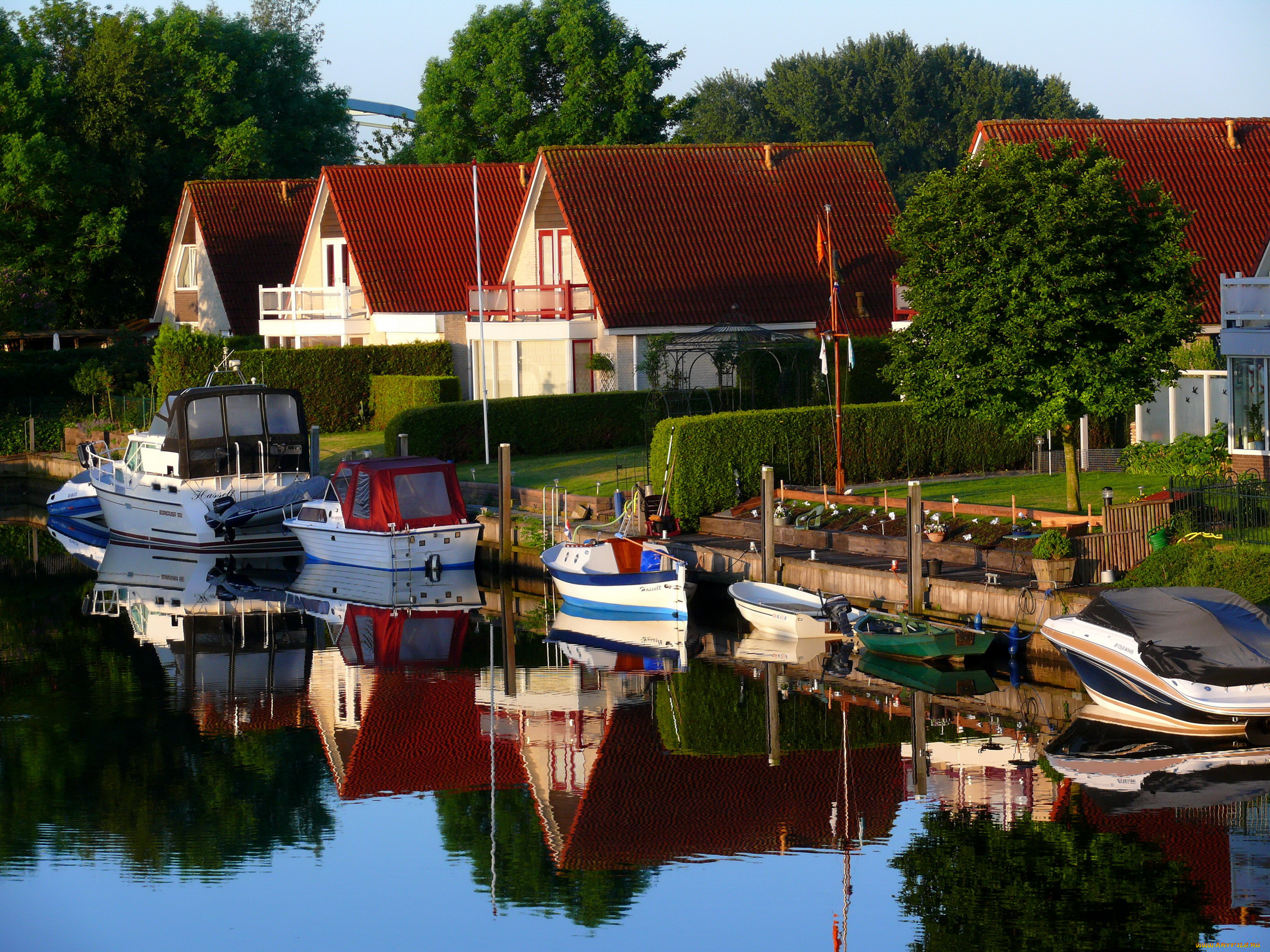 нидерланды, zwartsluis, города, улицы, площади, набережные, дома, река