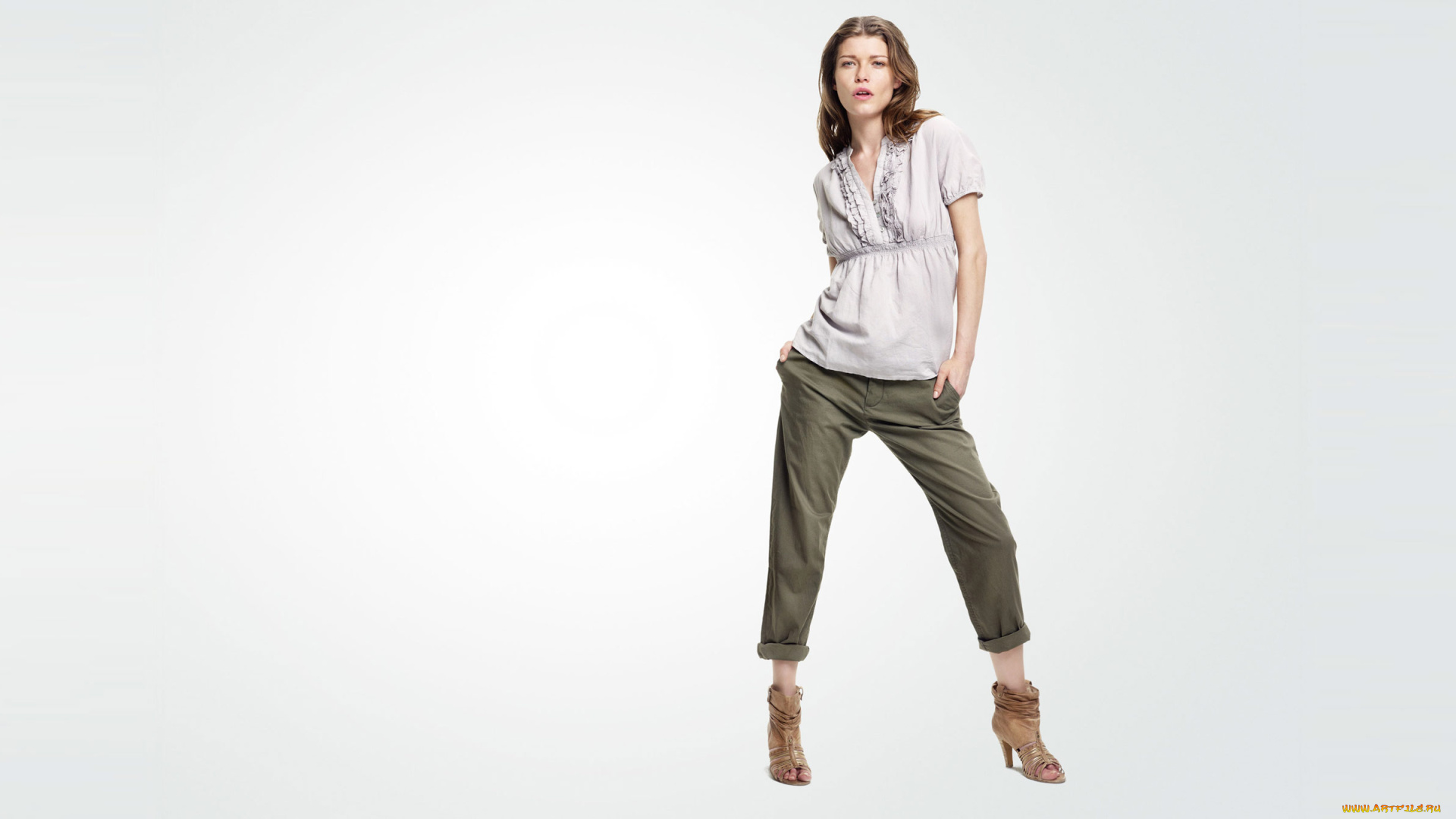 Louise, Pedersen, девушки, , , блуза, брюки, ботильоны