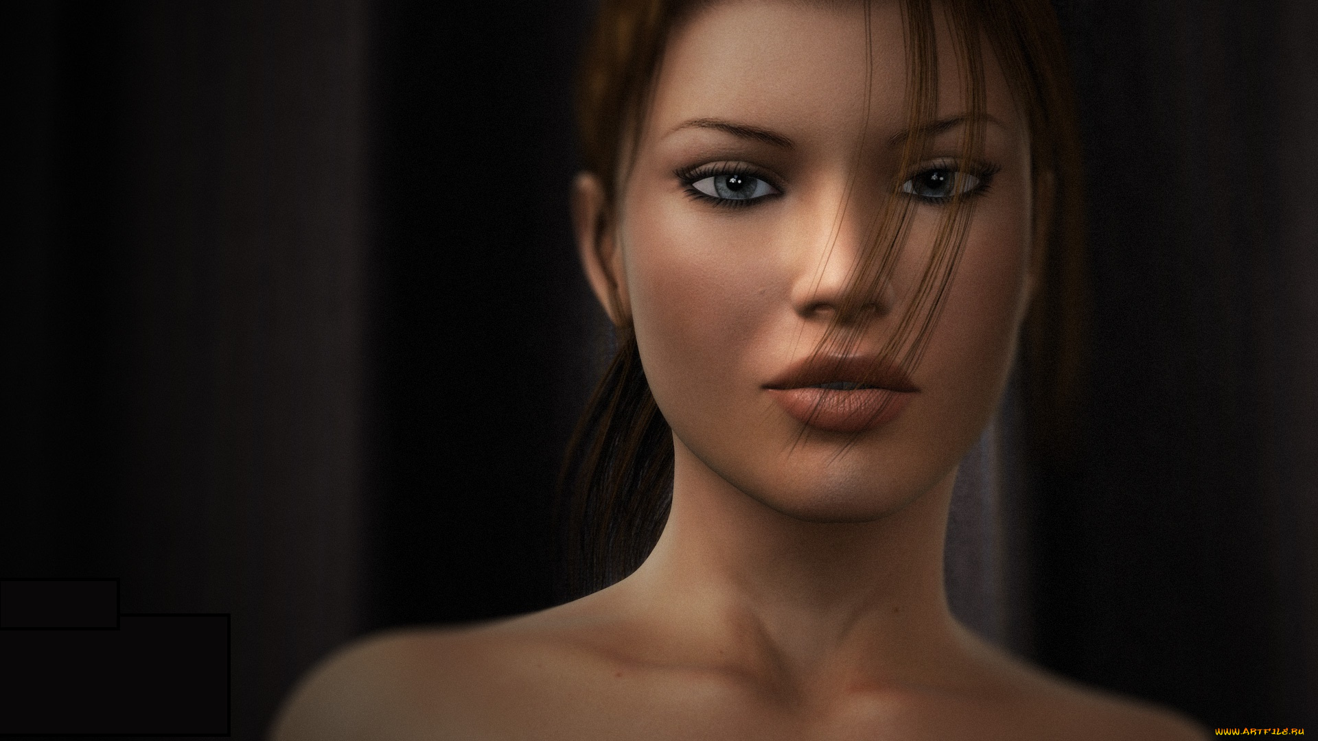 3д, графика, портрет, , portraits, девушка, взгляд, фон, лицо