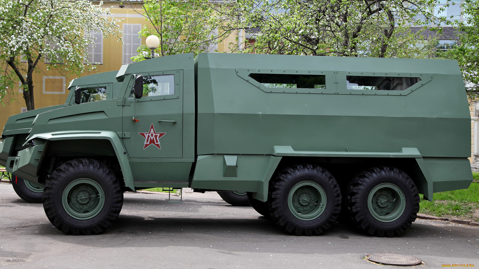 техника, военная, техника, уамз, колун, 6х6, опытный, 2014г, зеленый