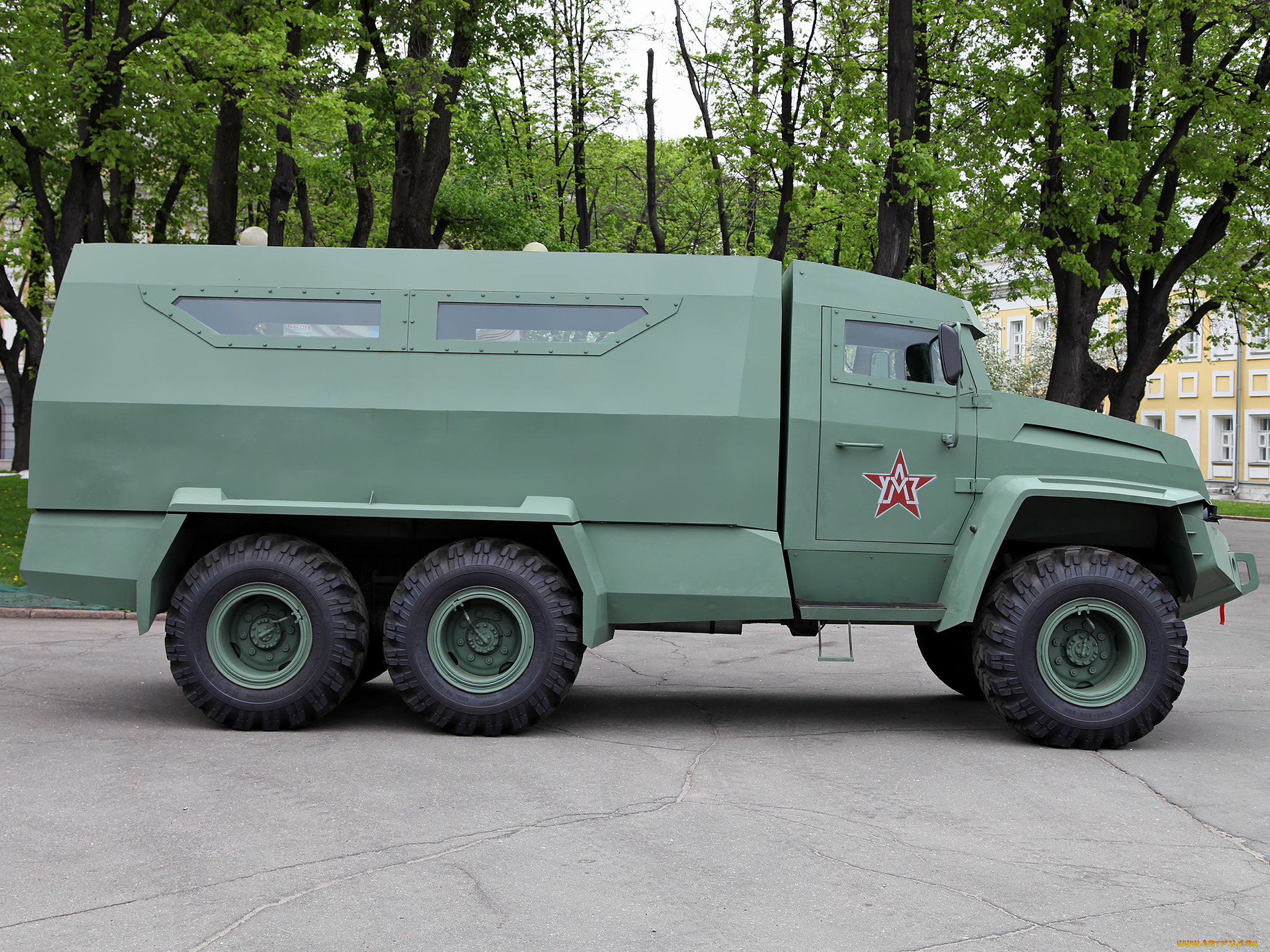 техника, военная, техника, уамз, колун, 6х6, опытный, 2014г, зеленый