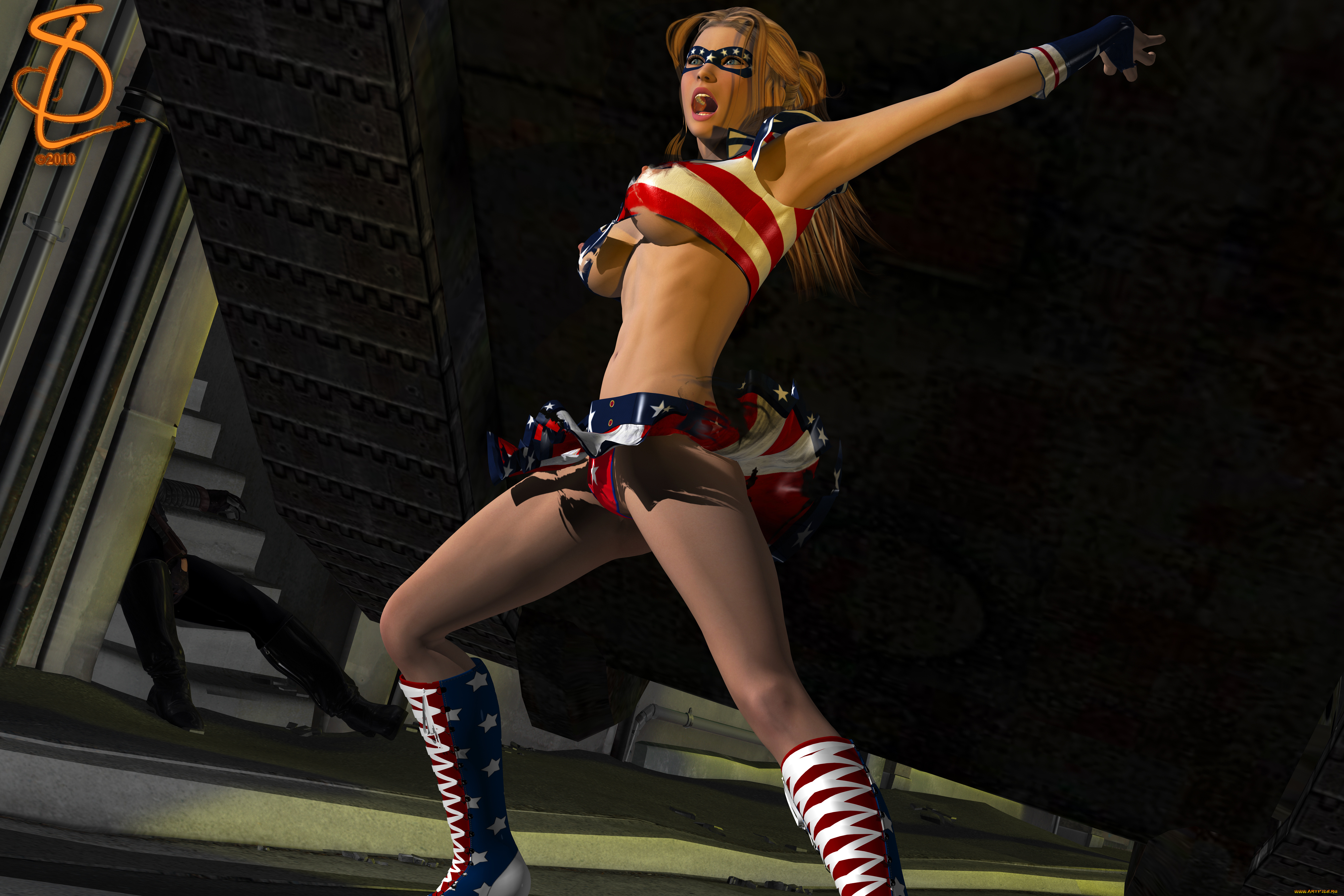 3д, графика, люди, , people, девушка, взгляд, фон