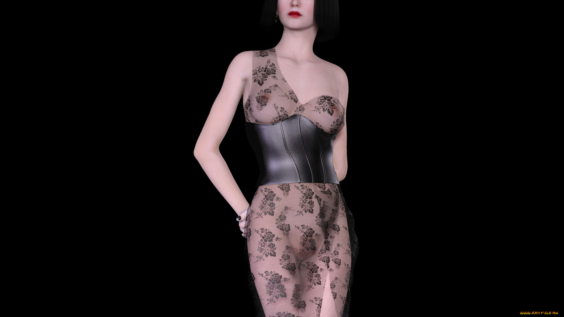 3д, графика, люди, , people, взгляд, девушка, фон