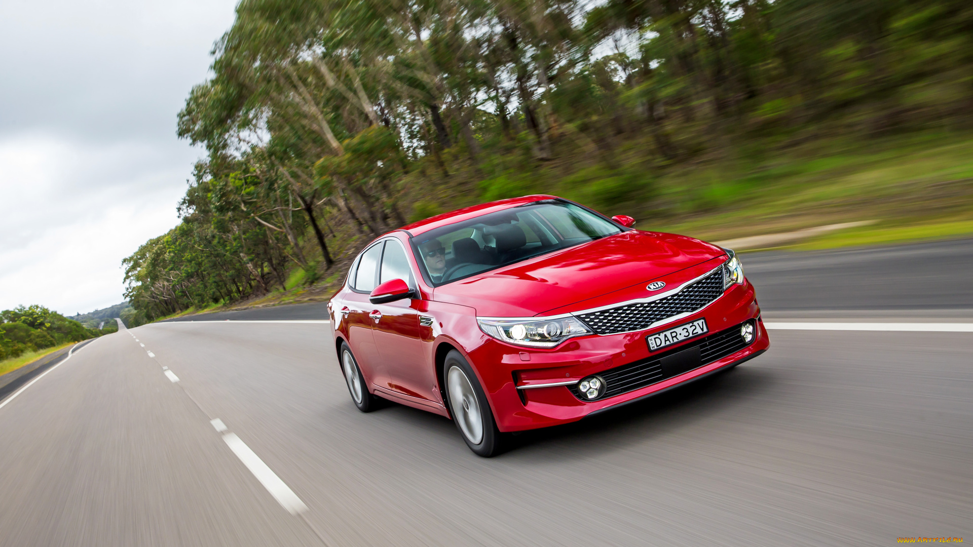 автомобили, kia, au-spec, 2016г, optima, красный