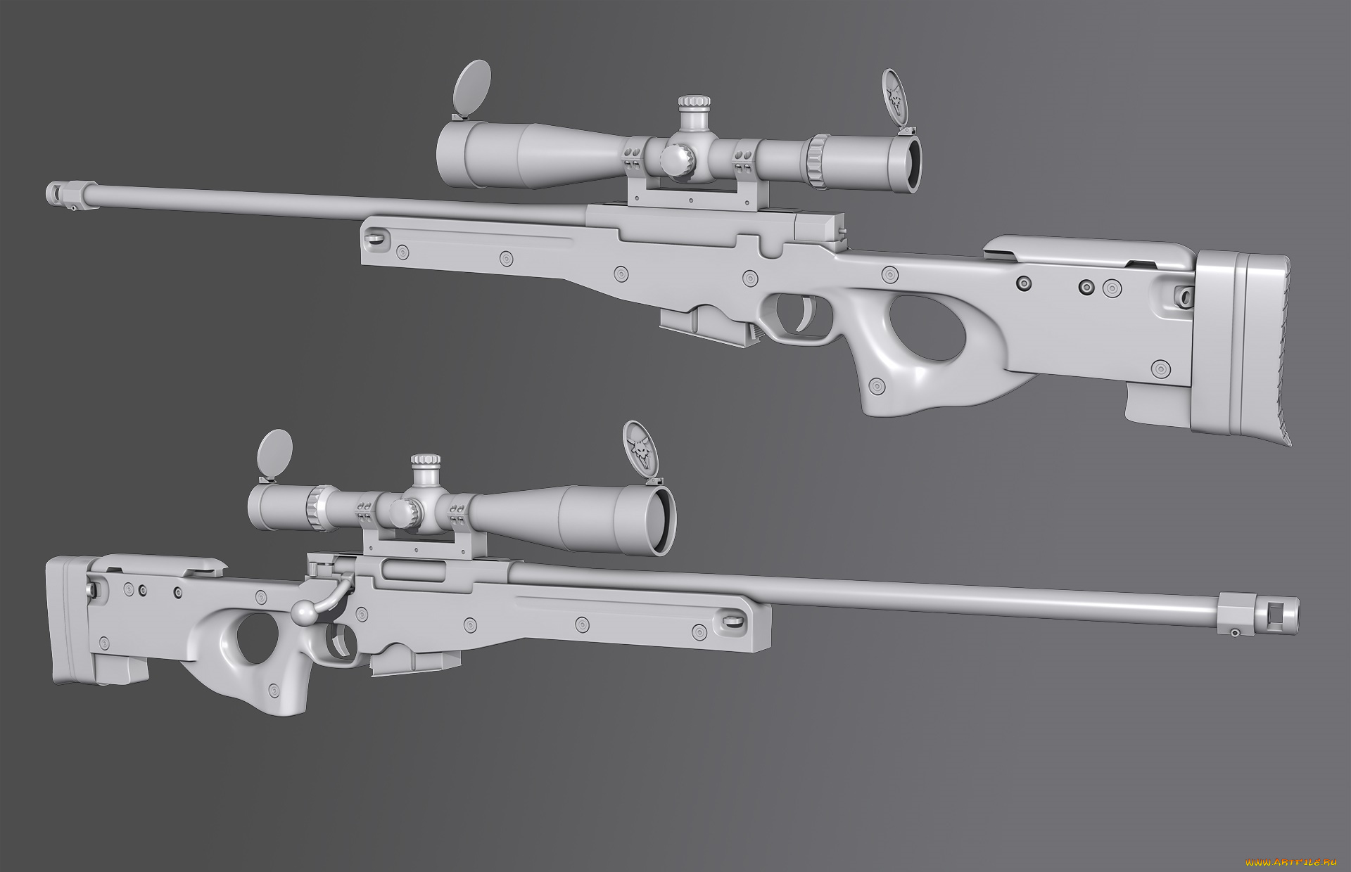 3д, графика, моделирование, , modeling, оружие