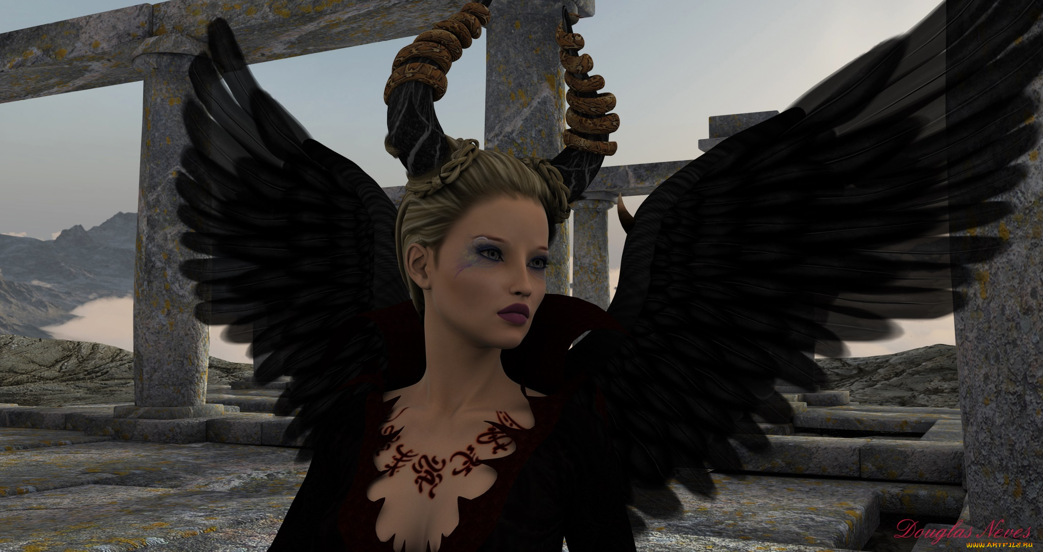 3д, графика, существа, , creatures, фон, взгляд, кастаника