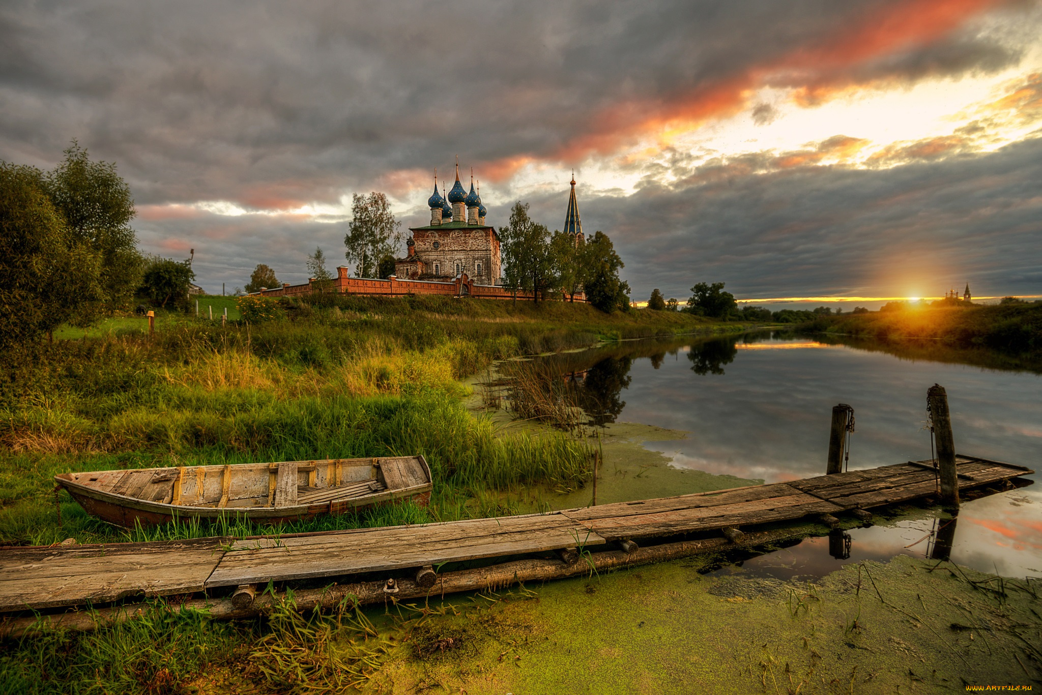 города, -, православные, церкви, , монастыри, россия, закат, село, дунилово