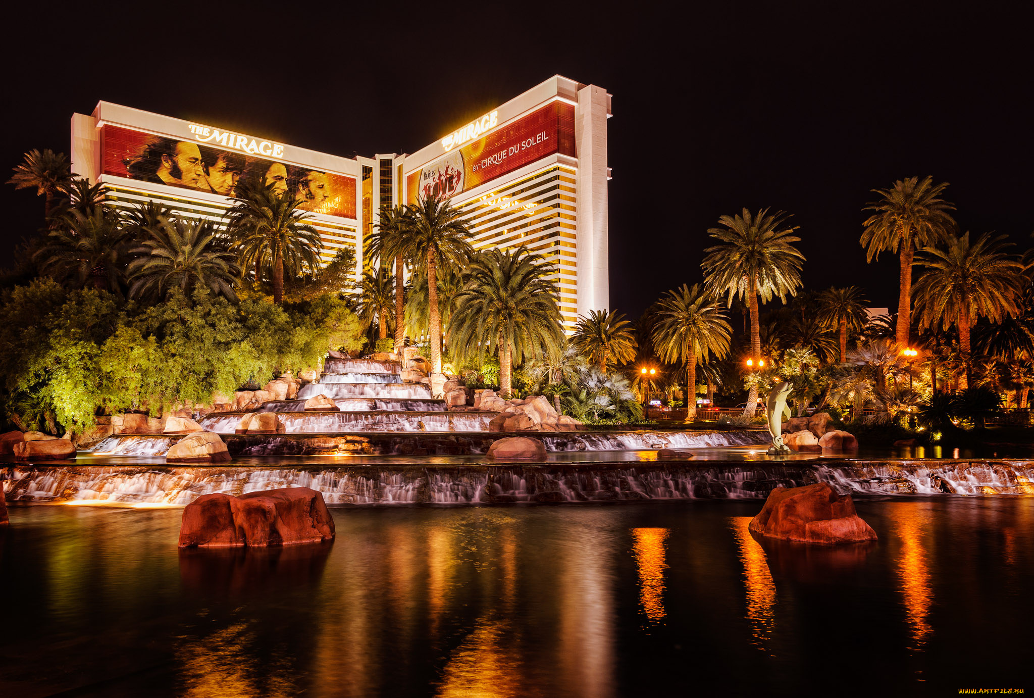 mirage, -, las, vegas, , nv, города, лас-вегас, , сша, казино, отель, ночь
