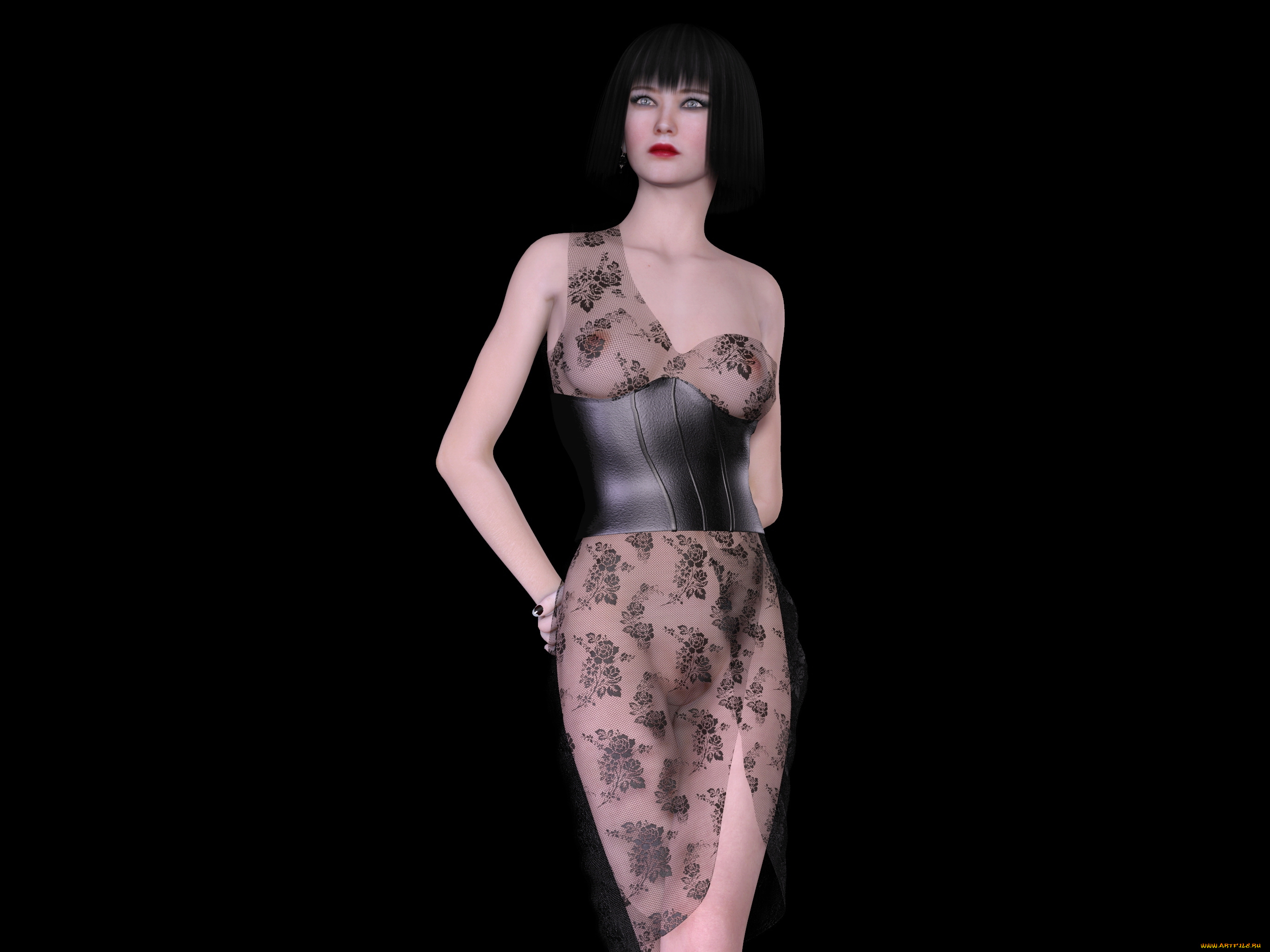 3д, графика, люди, , people, взгляд, девушка, фон