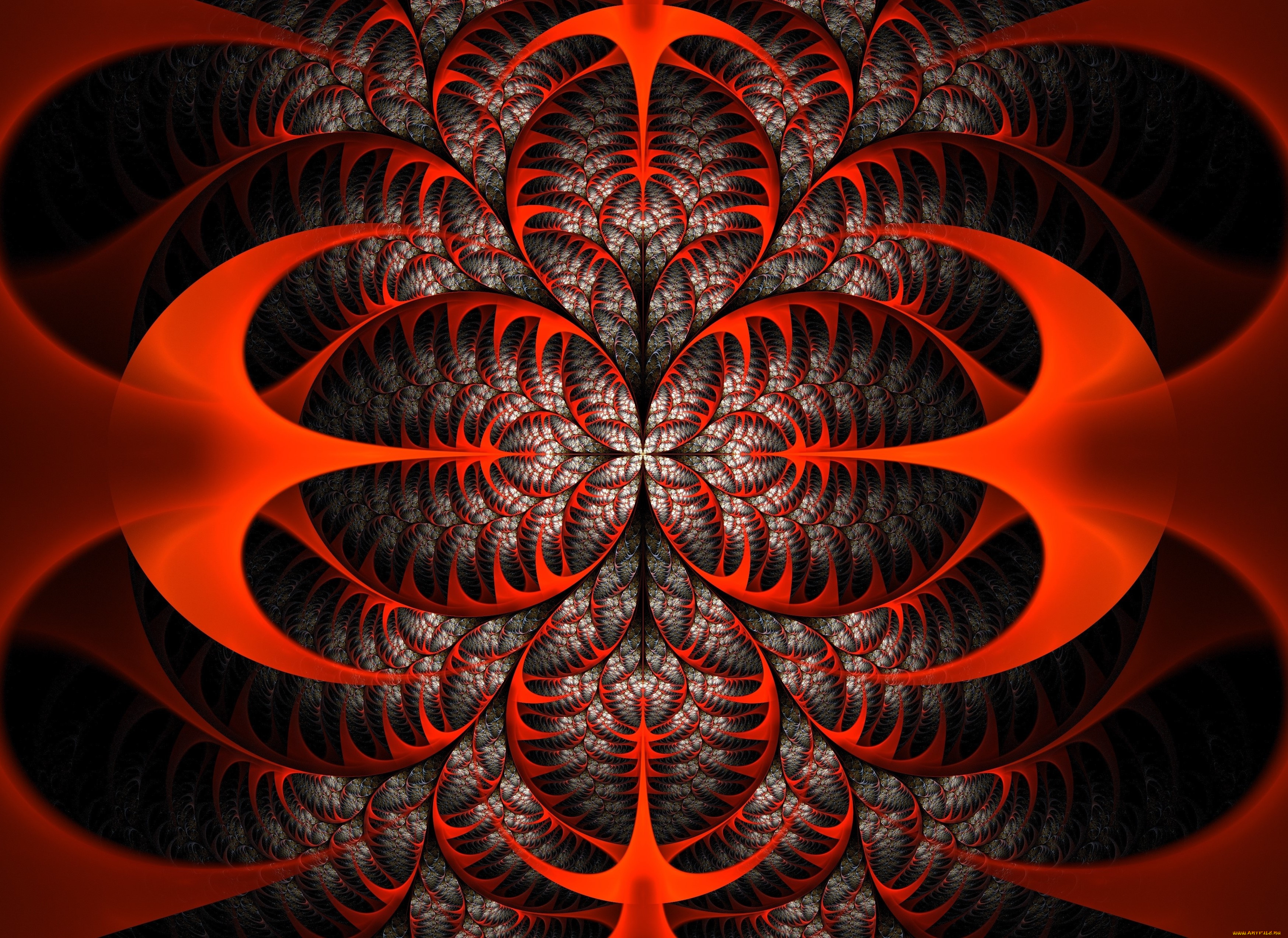 3д, графика, фракталы, , fractal, цвета, фон, узор