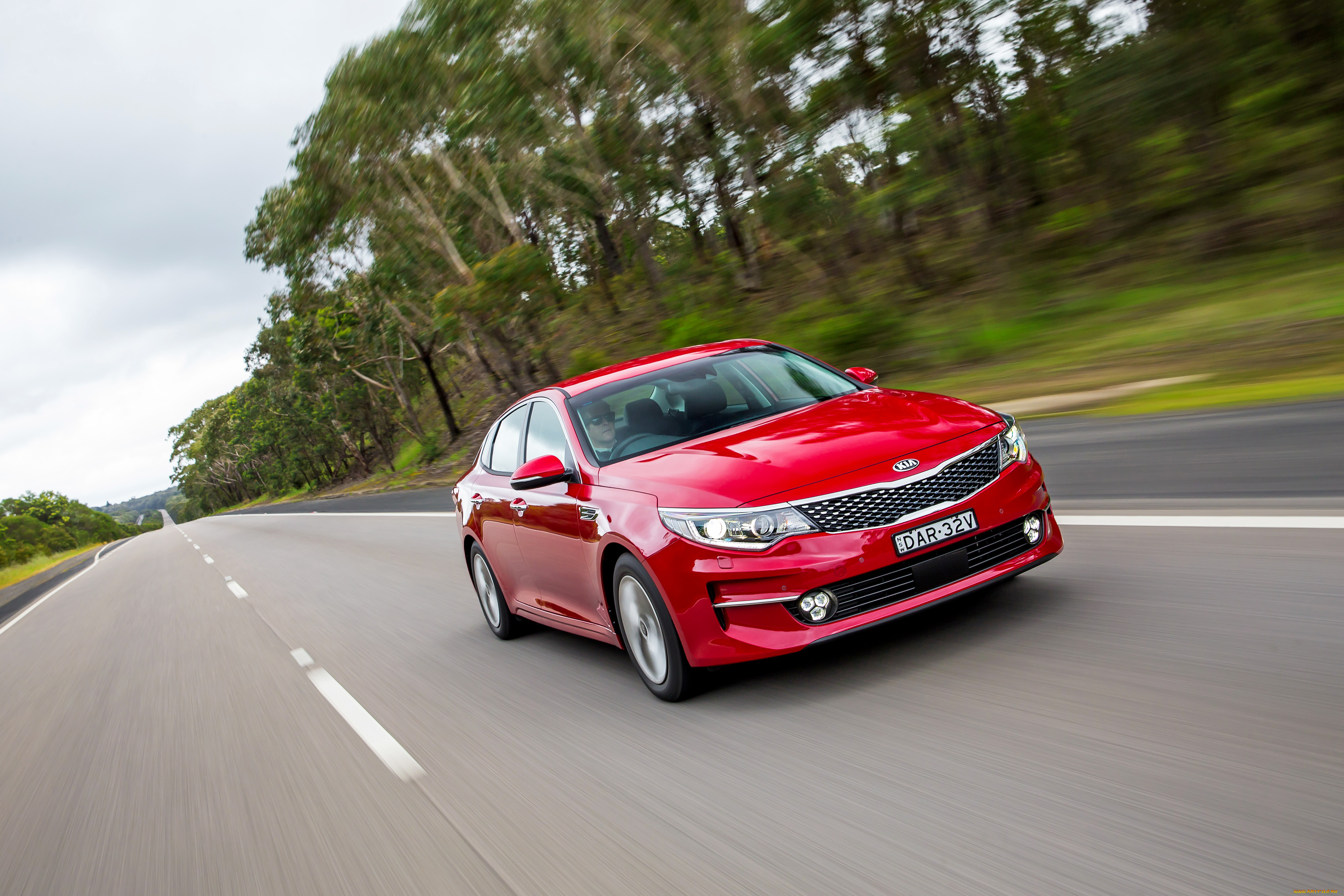 автомобили, kia, au-spec, 2016г, optima, красный