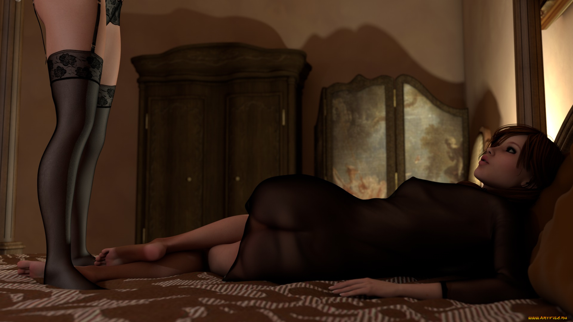 3д, графика, люди, , people, фон, взгляд, девушка