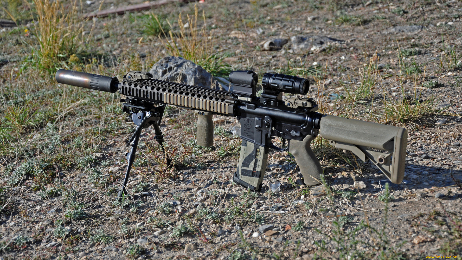 оружие, автоматы, земля, сошка, автомат, ar-15, штурмовая, винтовка, assault, rifle