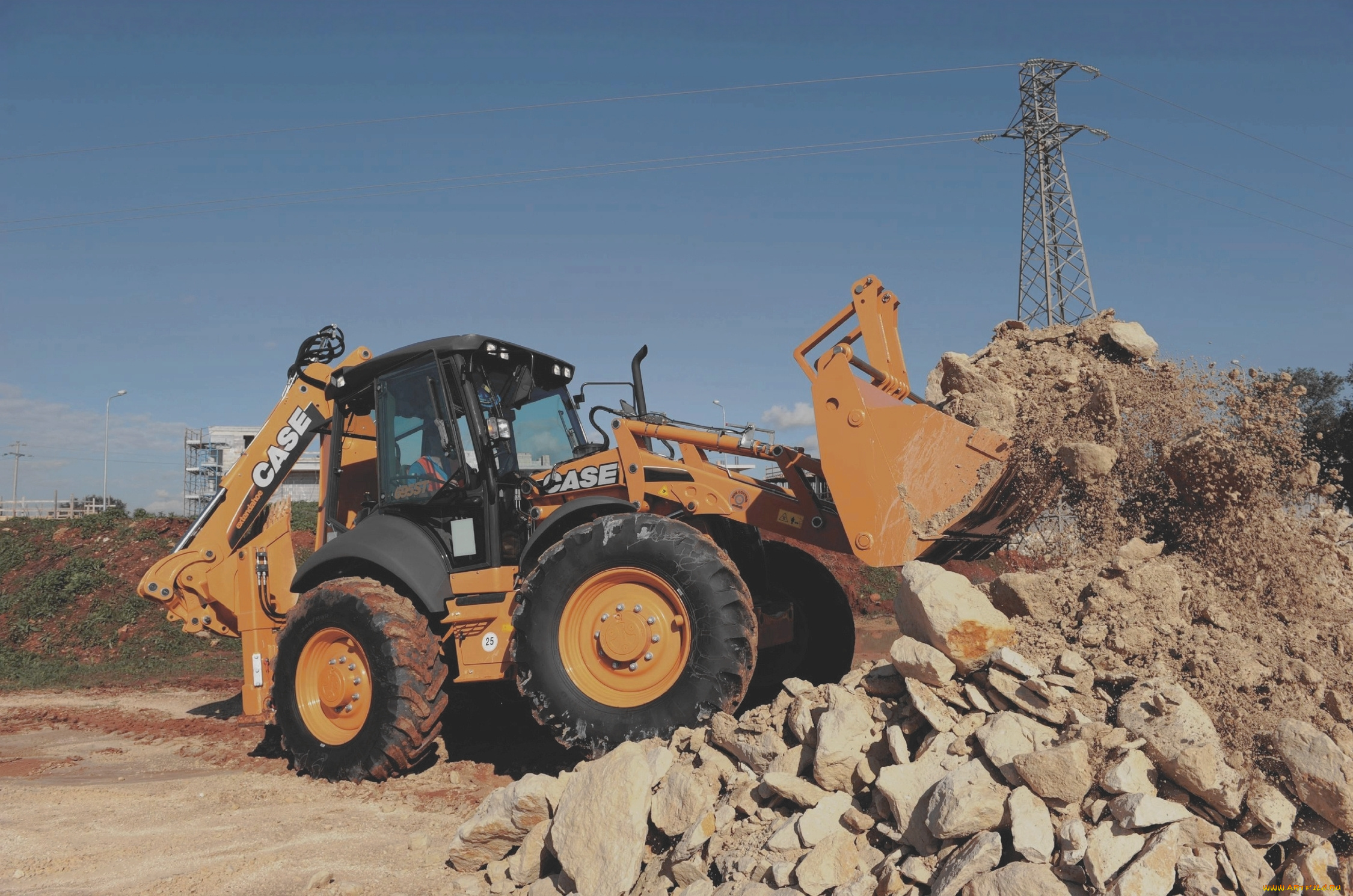 техника, фронтальные, погрузчики, case