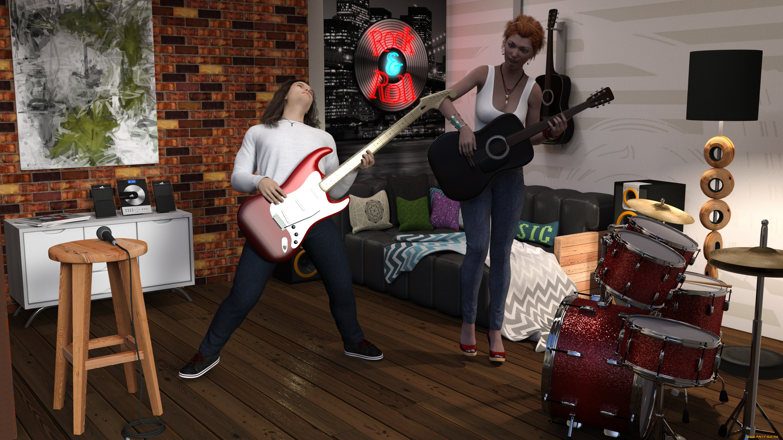 3д, графика, люди, , people, взгляд, фон, девушка