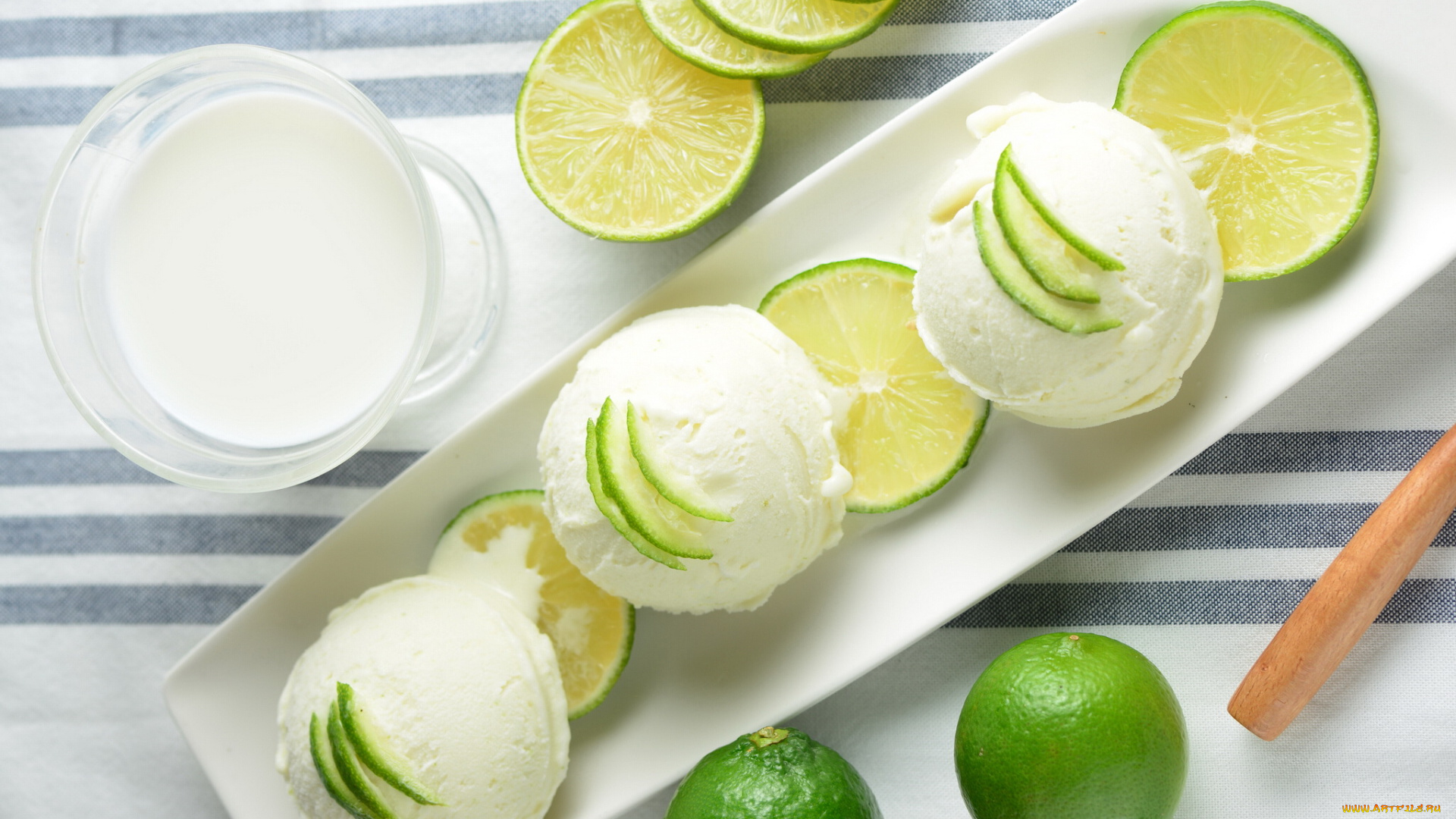 еда, мороженое, , десерты, молоко, лайм