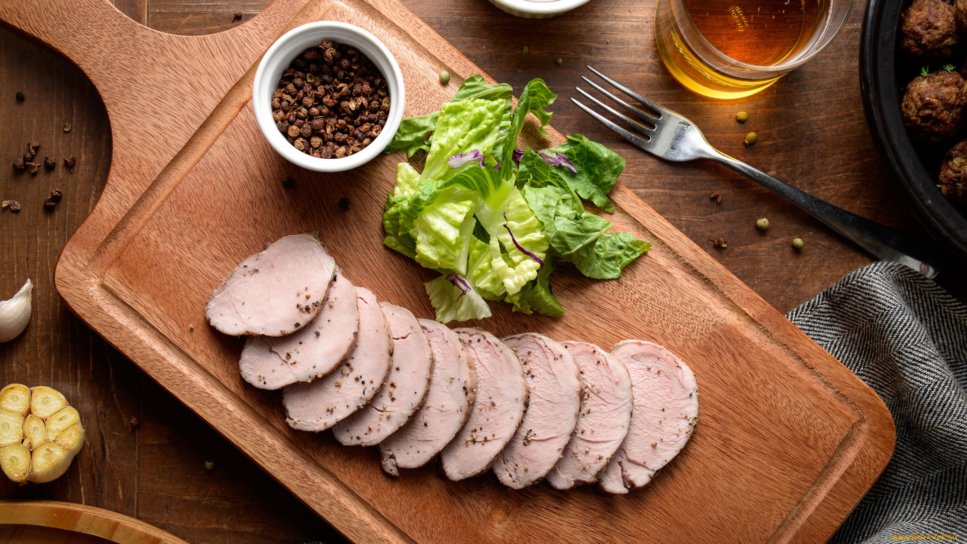 еда, мясные, блюда, перец, салат, мясная, нарезка