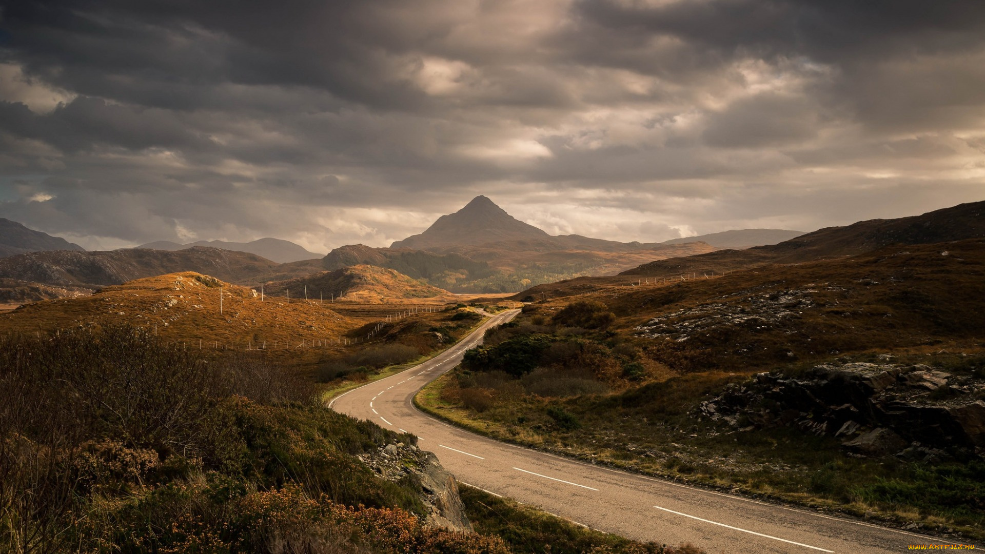 природа, дороги, дорога, горы