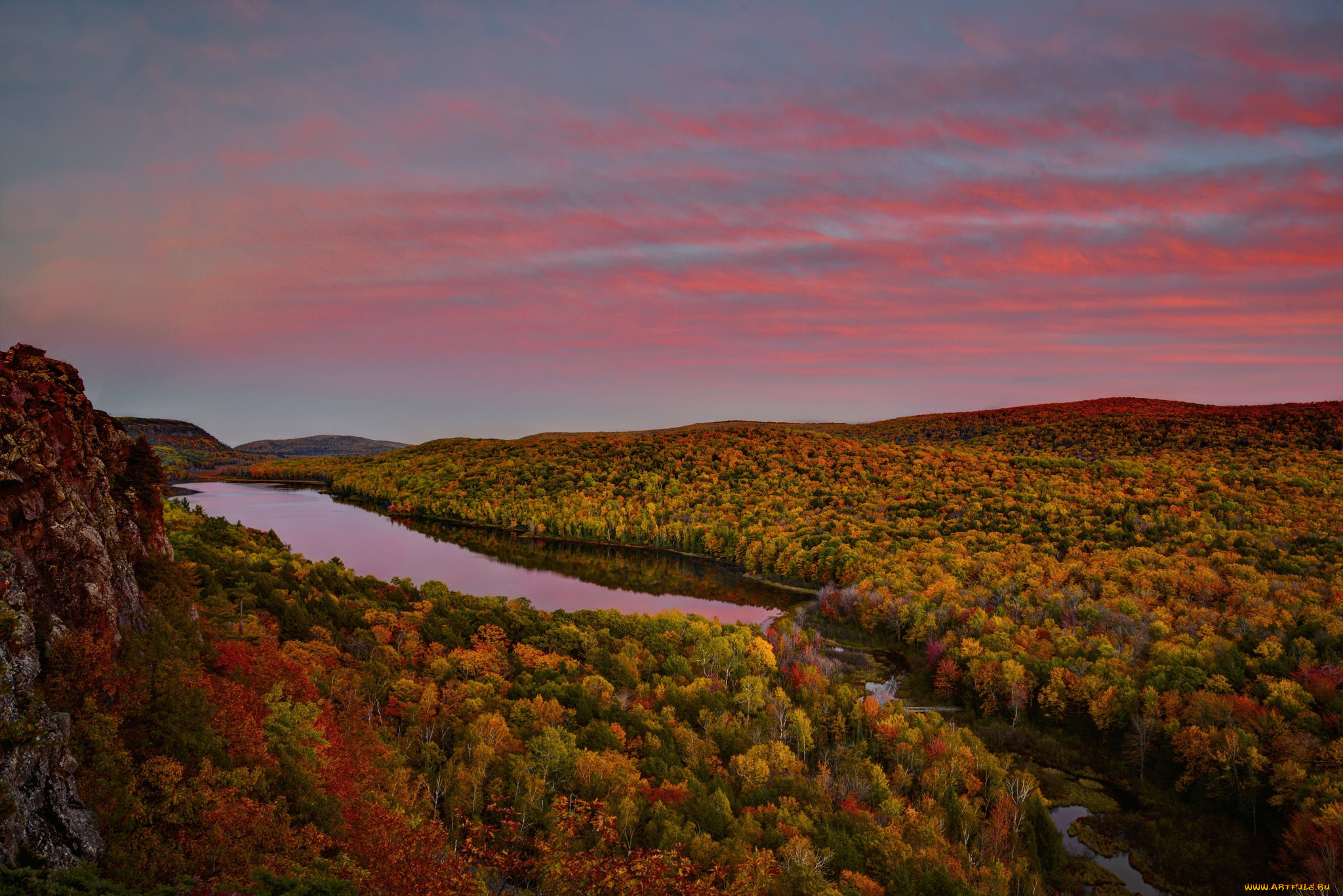 природа, пейзажи, лес, осень, пейзаж, река