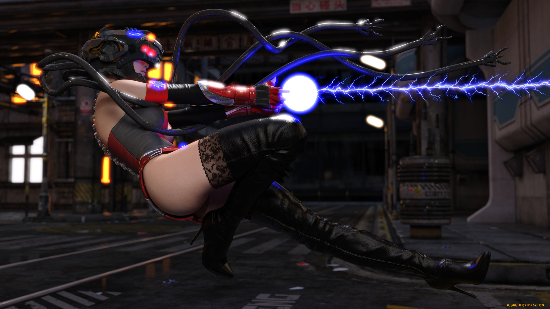 3д, графика, фантазия, , fantasy, девушка, взгляд, фон