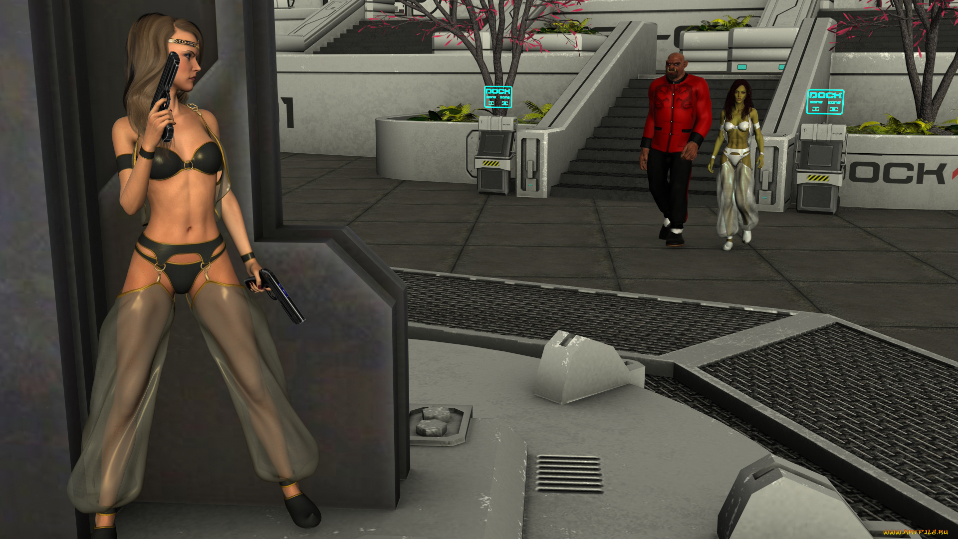 3д, графика, фантазия, , fantasy, фон, взгляд, девушка