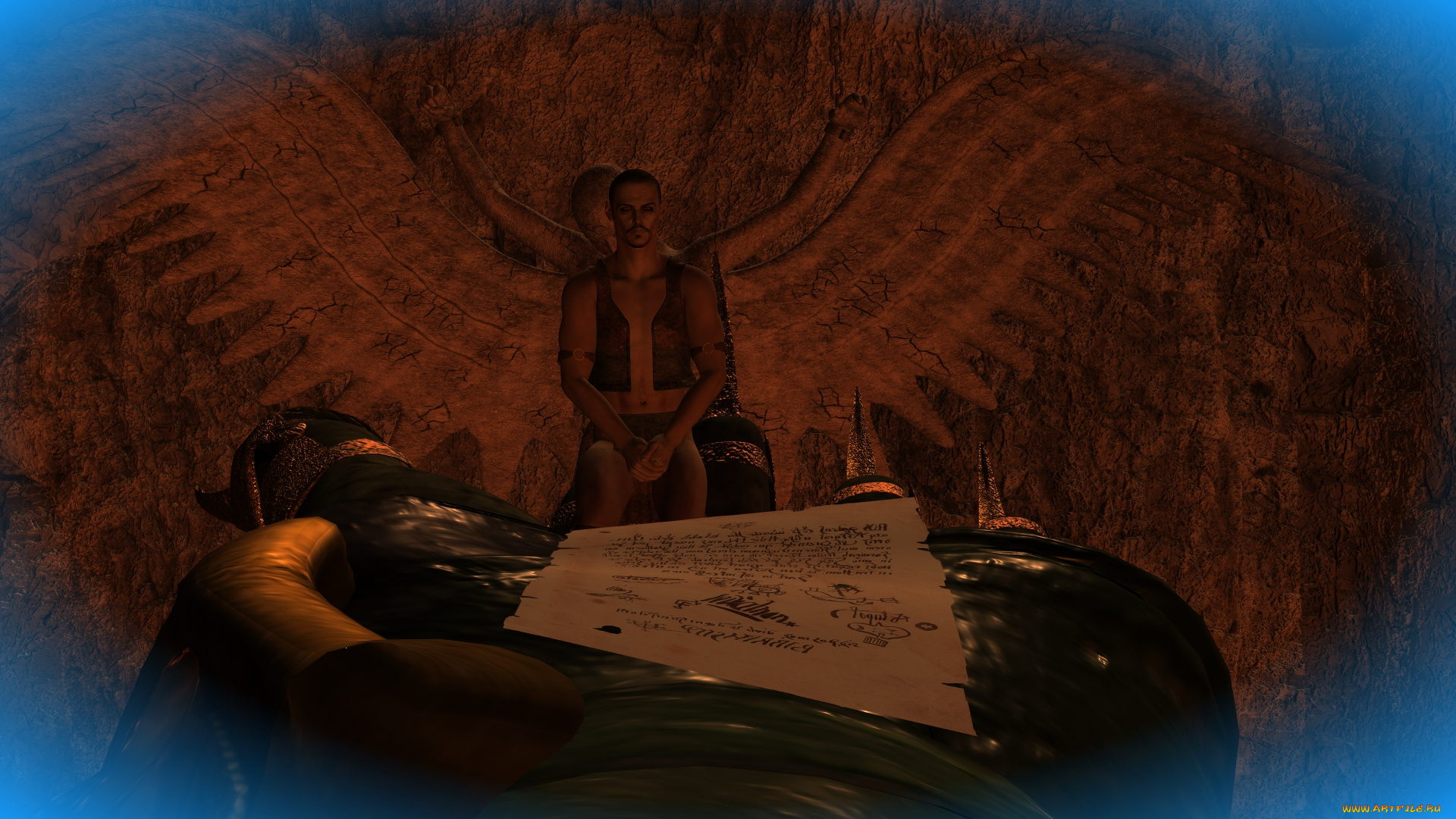 3д, графика, существа, , creatures, демон, фон