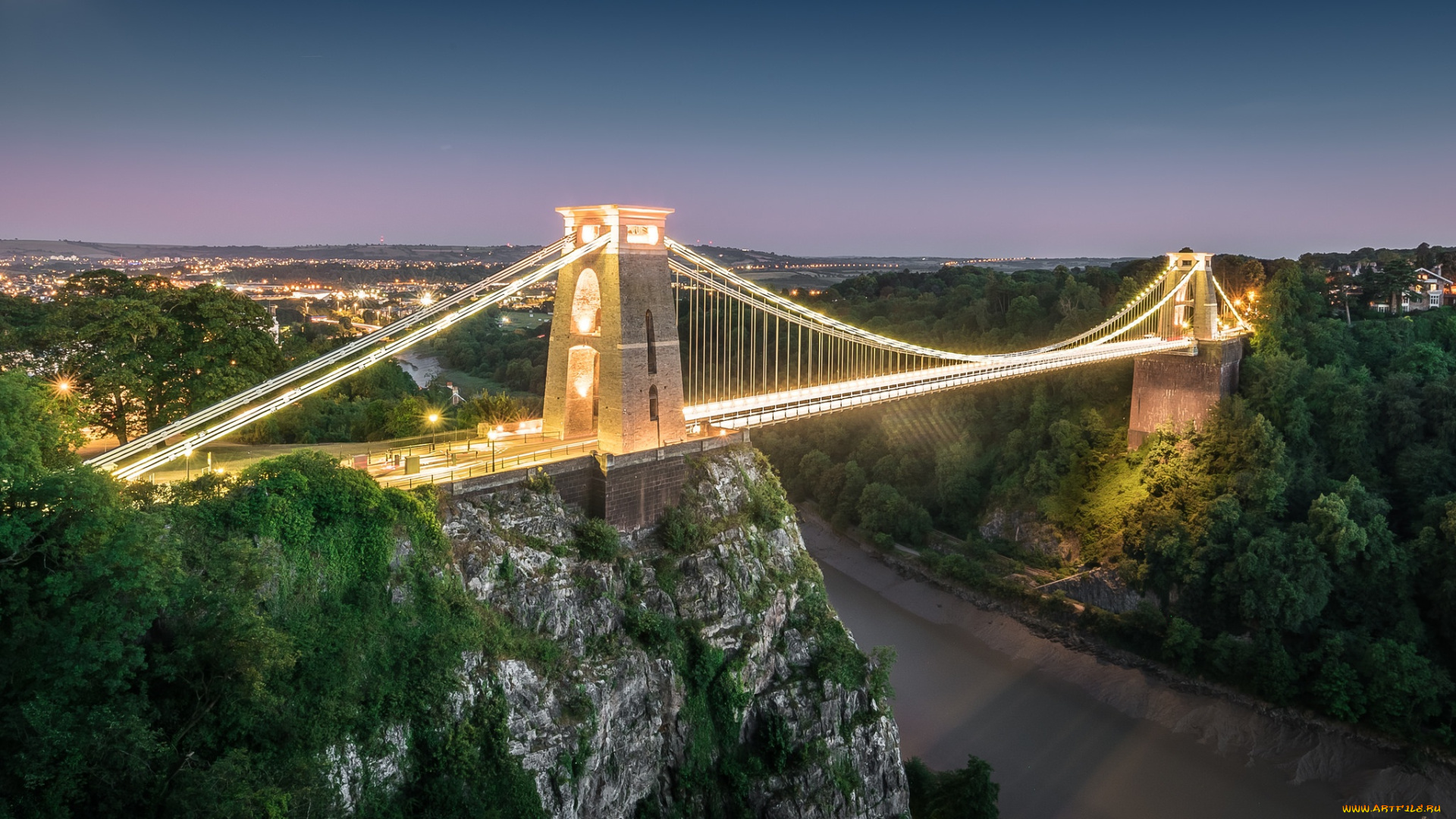 города, -, мосты, англия, мост, бристоль