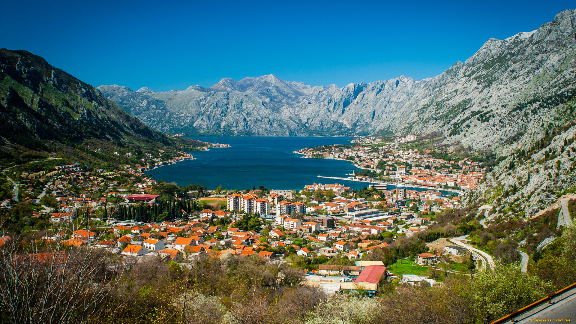 kotor, , montenegro, города, -, панорамы, простор