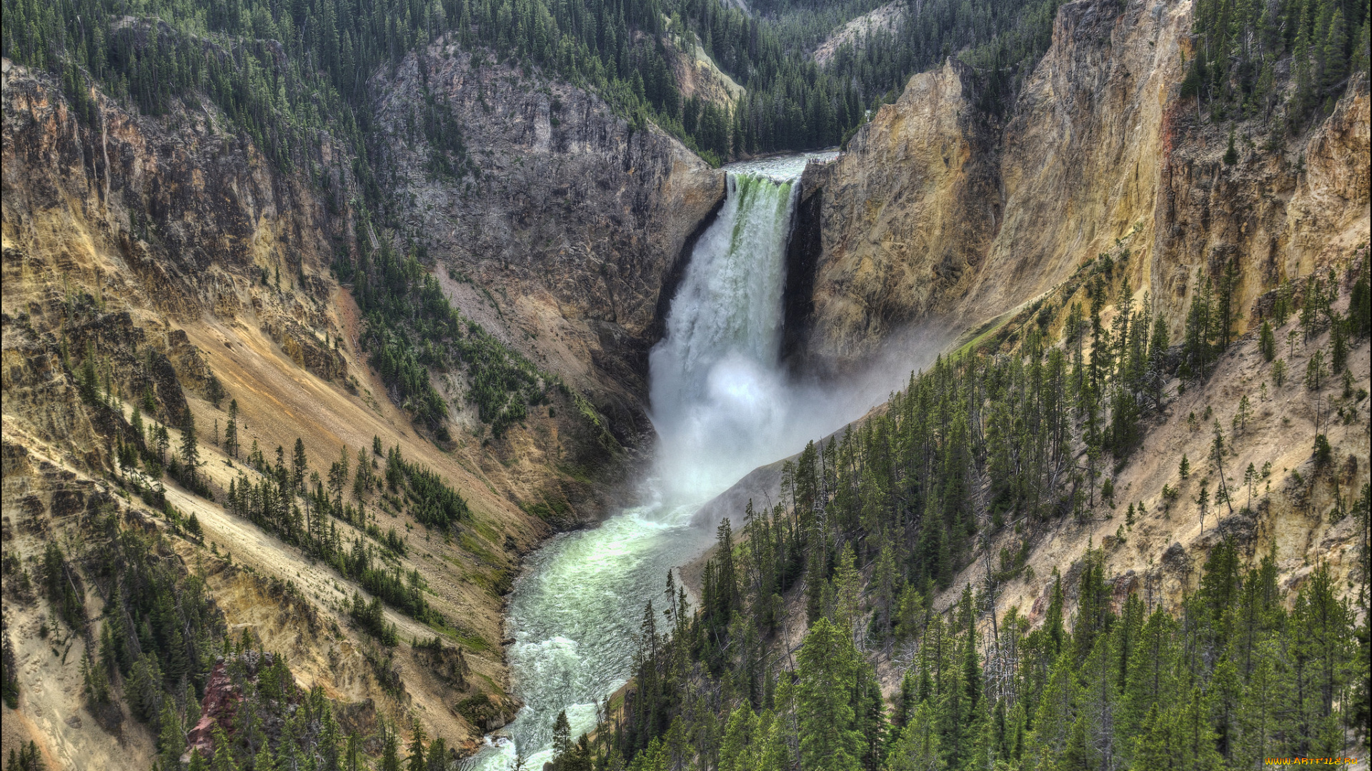 природа, водопады, простор